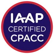Certified Professional in Accessibility Core Competencies (CPACC) badge